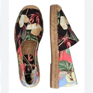 Polo by Ralph Lauren Cevio floral canvas esparilles MEN'S size 14 new